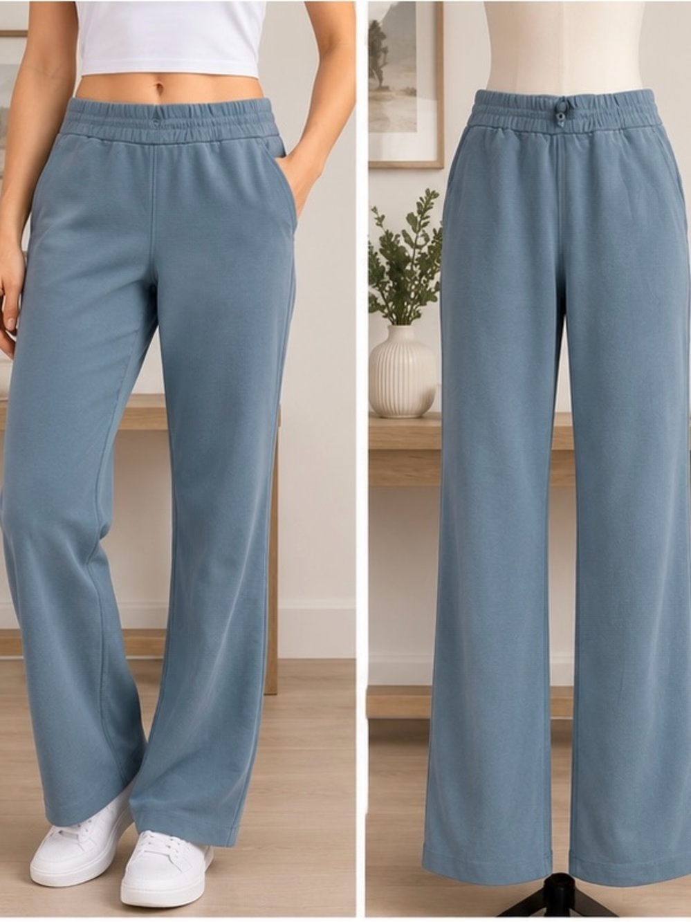 Lululemon Softstreme High-Rise Pant Blue Grey Size 8